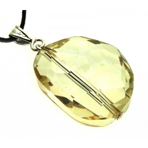 Nugget Golden Glow Andara Crystal Pendant